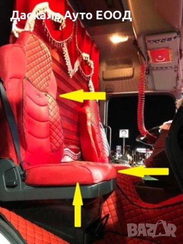 Комплект калъфи тапицерия DELUX за седалки на SCANIA R S Euro 6, 2018+