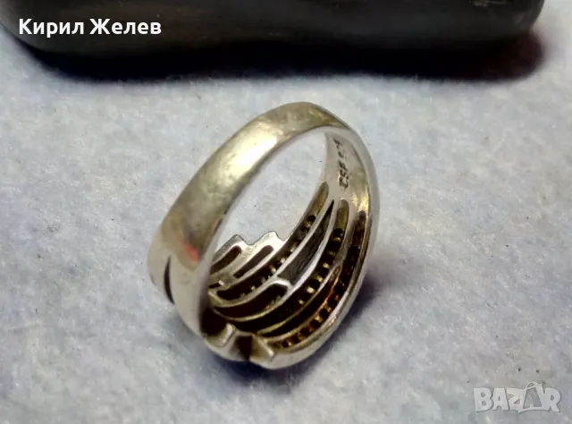 ФЕШЪН АРТ ДИЗАЙН СКЪПОЦЕНЕН СРЕБЪРЕН ПРЪСТЕН СРЕБРО 925 CSF с ЮВЕЛИРНО ФАСЕТИРАНИ ЦИРКОНИ 41435, снимка 4 - Пръстени - 49913202