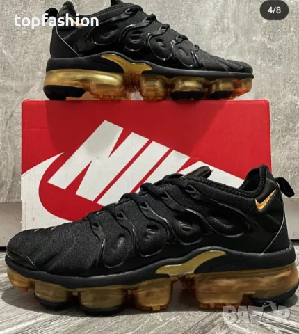 Nike VaporMax plus "Black/Metallic/Gold, снимка 2 - Маратонки - 50422875