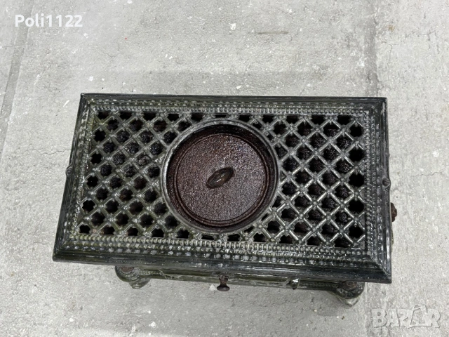 Антична чугунена печка / котлон – винтидж декор, снимка 8 - Печки, фурни - 50739322