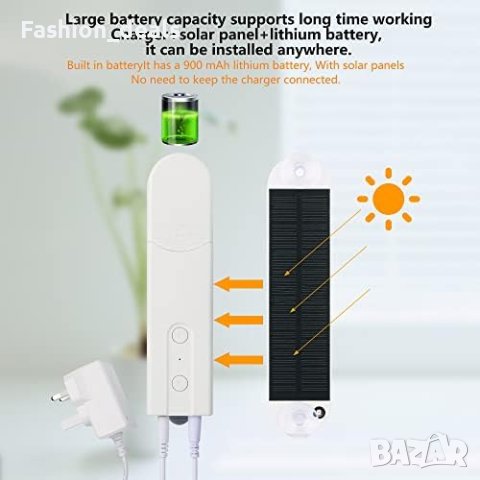 Нова Електрическа Ролетка завеси щори  акумулаторна слънчев панел Дом Офис