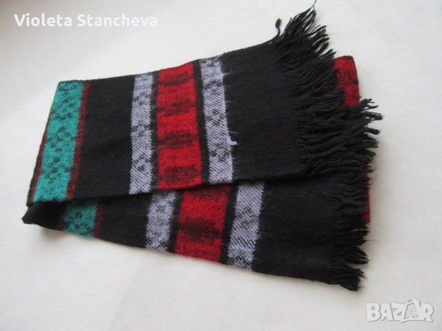 ДАМСКИ ШАРЕН ШАЛ, снимка 3 - Шалове - 34826772