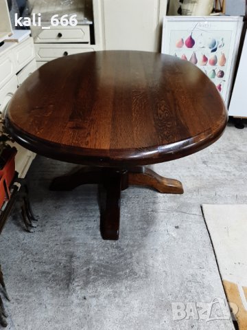 Масивна трапезна маса внос от Холандия , снимка 2 - Маси - 40025010