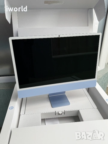 НОВ❗️Apple - iMac, 24’’❗️ M4 ❗️Лизинг от 52€ /мес ⚠️10C/10C, 16GB/256GB,⚠️ Blue ❗️ГАРАНЦИЯ, снимка 2 - Работни компютри - 53617252
