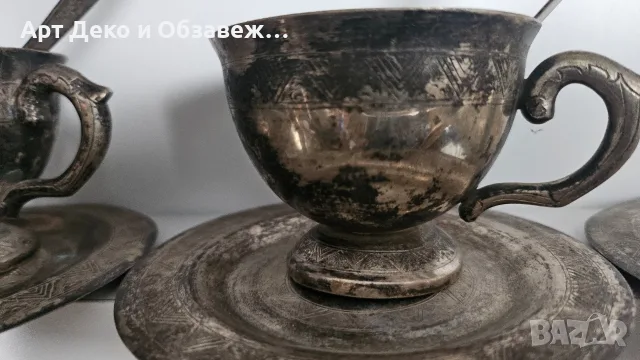 Старинен сервиз за кафе , снимка 5 - Сервизи - 56270741