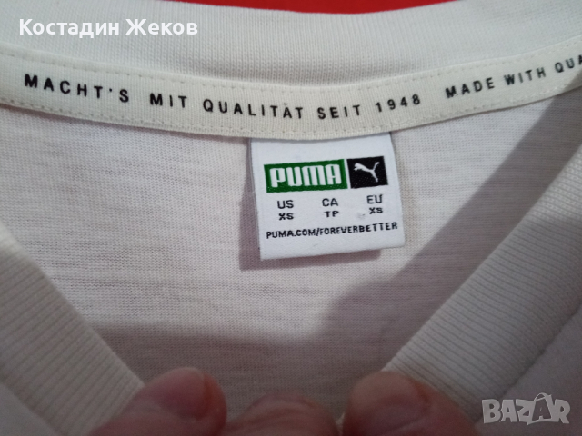 Блузка оригинална памучна . Като нова.Puma , снимка 3 - Спортни дрехи, екипи - 44744553