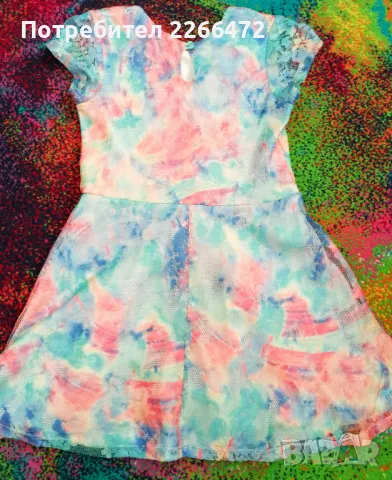 Детска рокля с къс ръкав, снимка 2 - Детски рокли и поли - 47361239