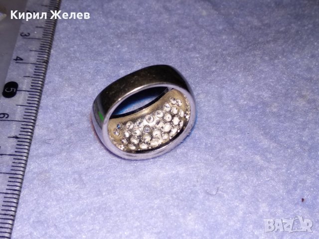 ПРЕКРАСЕН СКЪПОЦЕНЕН СРЕБЪРЕН ФЕШЪН ПРЪСТЕН СРЕБРО 925 с МНОГО ФАСЕТИРАНИ БЛЕСТЯЩИ ЦИРКОНИ 34426, снимка 14 - Пръстени - 39507258