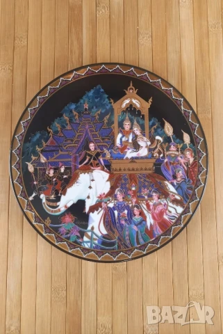6 тайландски декоративни чинии - "Любовната история на Сиам", снимка 6 - Чинии - 51196390