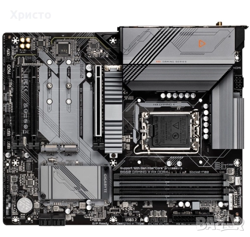 НОВО!!! Дънна платка Gigabyte B660 GAMING X AX DDR4, Socket LGA1700, снимка 3 - Дънни платки - 52804292