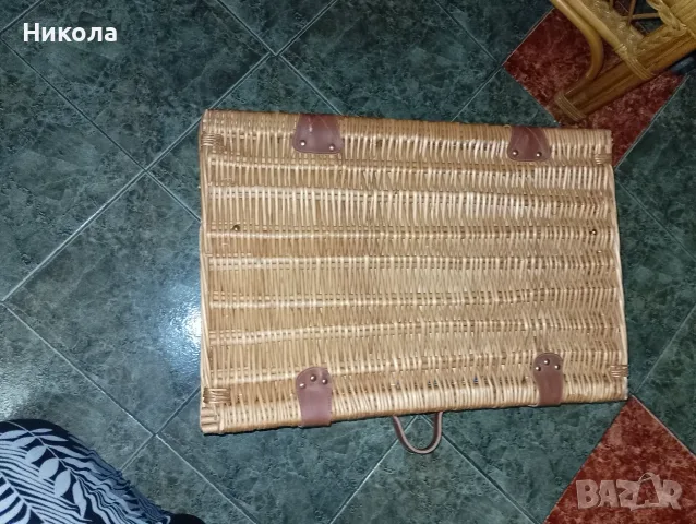 Кошница за пикник-ратан,слон от абанос-4кг., снимка 8 - Статуетки - 50282140