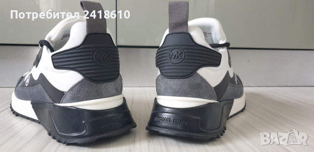 Michael Kors Theo Leather Sneakers  Mens Size 42/26см НОВО! ОРИГИНАЛ! Мъжки Кецове от естествена кож, снимка 5 - Кецове - 44766442