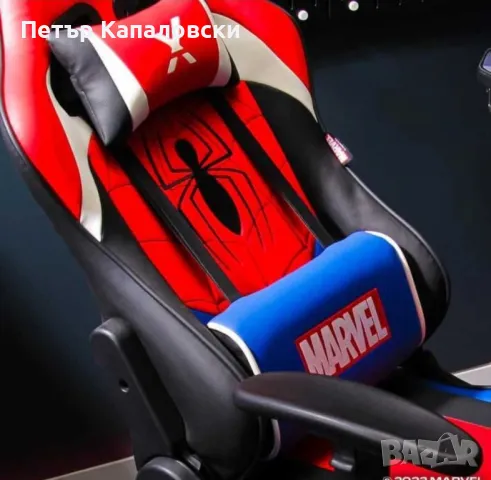 Гейм стол геймърски стол X Rocker Spider-Man  Бъдете герой с Champion Gaming Chair, снимка 3 - Столове - 48540408