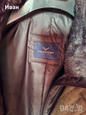 Вълнено палто TEODOR - L размер, снимка 3 - Палта - 53143832