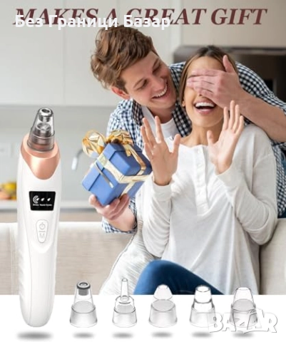 Нов уред Премахвач на черни точки с вакуумна технология 5 сменяеми глави, снимка 8 - Други - 51676852