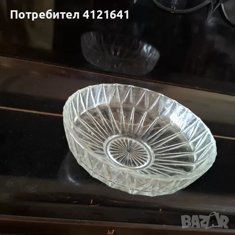 Кристална купа за плодове, голяма