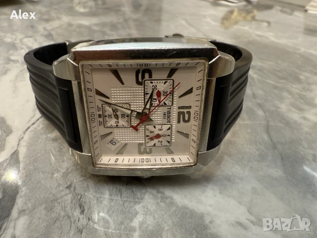 Часовник Tissot T005.517A Silver Chronograph Quartz , снимка 7 - Мъжки - 50449405