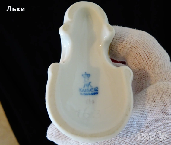 Порцеланов свещник Kaiser,злато,роза,барок. , снимка 9 - Антикварни и старинни предмети - 53404919