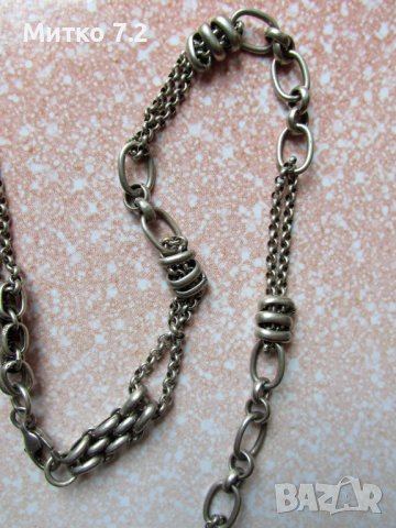 Сребърен ланец - 4, снимка 4 - Колиета, медальони, синджири - 41738422