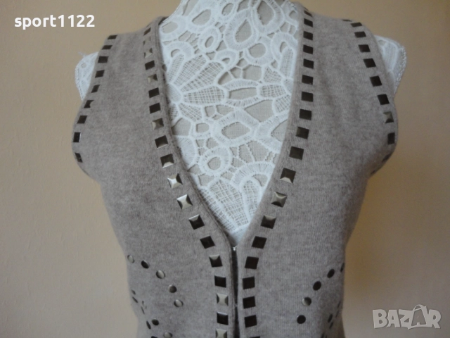 100% кашмир/S/дамски елек, снимка 3 - Елеци - 52802859