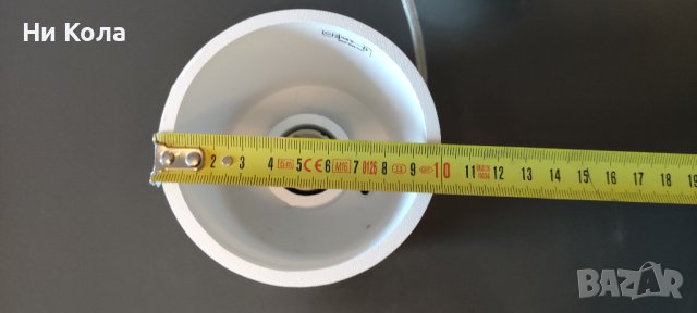  Пендел Kanlux ALGO GU10 PO-W, 220V, фасунга 1XG10, max. 1x40W, алуминий, цвят бял, снимка 4 - Лампи за таван - 40842256