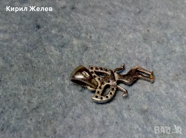 ФИГУРАЛЕН СКЪПОЦЕНЕН СРЕБЪРЕН ПЕНДАНТ ФЕЯ СРЕБРО 925 с БЯЛА ПОЗЛАТА и РАЗНОЦВЕТНИ ЦИРКОНИ 45585, снимка 9 - Колиета, медальони, синджири - 49001664