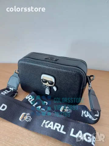 Черна чанта Karl Lagerfeld код SG145, снимка 3 - Чанти - 38417659