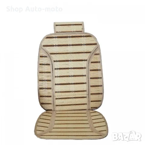 К-т бамбукови подложки Automat, За седалки на МПС, 103x46см, Кафяв, 2бр 