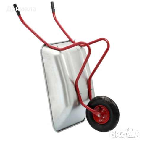 Градинска количка с товаропоносимост 100 кг - голям капацитет и стабилна основа, снимка 12 - Градинска техника - 53833626