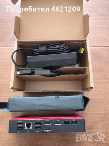 Докинг станция ДВЕ ЗА ЕДНА Lenovo ThinkPad Universal USB-C Dock v2, снимка 6 - Принтери, копири, скенери - 52031046