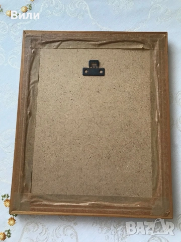 Стара картина за стена Мече 28/16 см, снимка 3 - Картини - 53419068