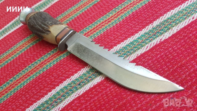 Стражарски нож с трион, снимка 3 - Антикварни и старинни предмети - 52156756