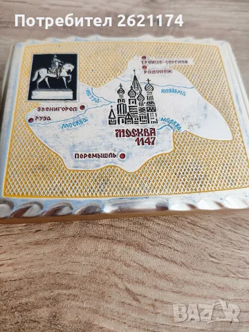 Стара руска табакера СССР Москва - Кремъл , снимка 2 - Антикварни и старинни предмети - 55976339
