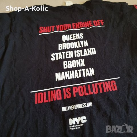 Original BILLY IDOL Never Idles NYC Environmental New York  ROCK NYC Concert Tour Tee, снимка 3 - Тениски - 38696823