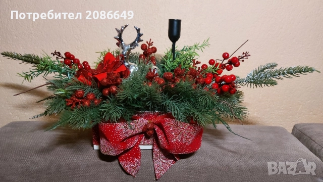 Коледен свещник , снимка 2 - Коледни подаръци - 52368991