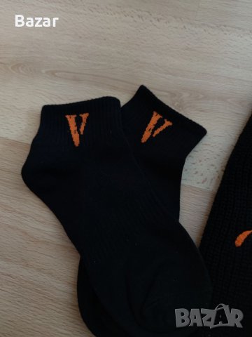Сет Маска и Чорапи Vlone комплект за общо 32лв Черни Оранжеви Детайли Balaclava Mask Socks Шапка, снимка 2 - Други - 40238531