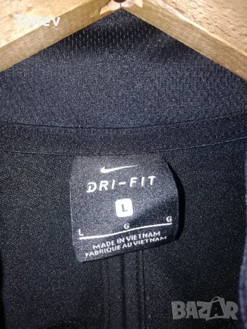 Nike нова оригинална черна блуза тениска с дълги ръкави размер L , снимка 5 - Тениски - 48225083