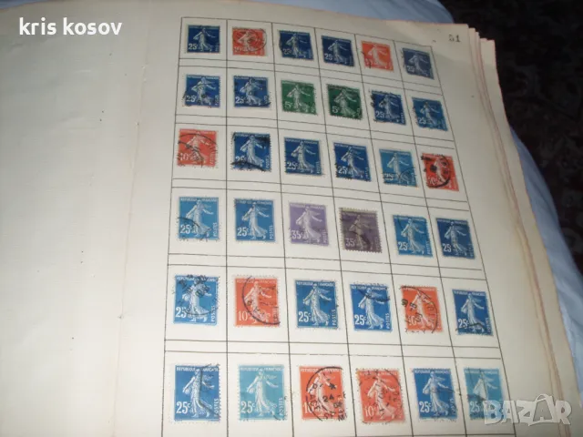 стара книга с над 2000 пощенски марки 1880 г -1916 г, снимка 4 - Филателия - 48084735
