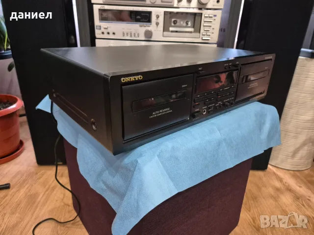 Отлично работещ Японски двукасетен дек Onkyo TA-RW544, снимка 3 - Декове - 56210922