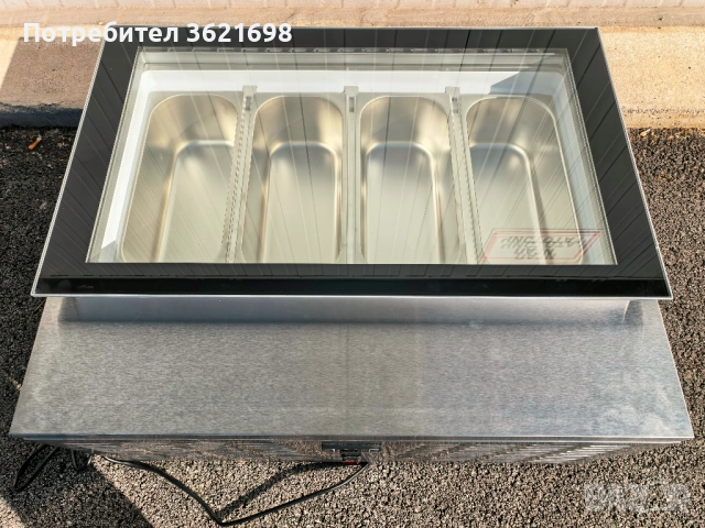 Хладилна витрина за сладолед 4 съда, DW-67, снимка 4 - Хладилни витрини и фризери - 52636456