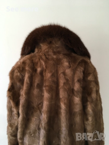 Палто норка и естествен косъм лисица L, снимка 6 - Палта, манта - 52586956
