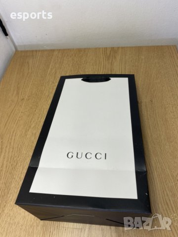 Автентична бутикова Gucci подаръчна торба gift bag 29x17cm GG, снимка 6 - Други - 42056956