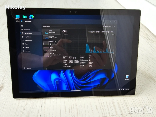 Таблет Microsoft Surface Pro 4 256GB , снимка 3 - Таблети - 53154390