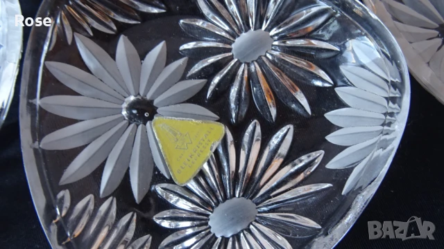 Винтидж  Ges Sechn BLEIKRISTALL Gepresst Оловен кристал от Германия. , снимка 7 - Сервизи - 51425265