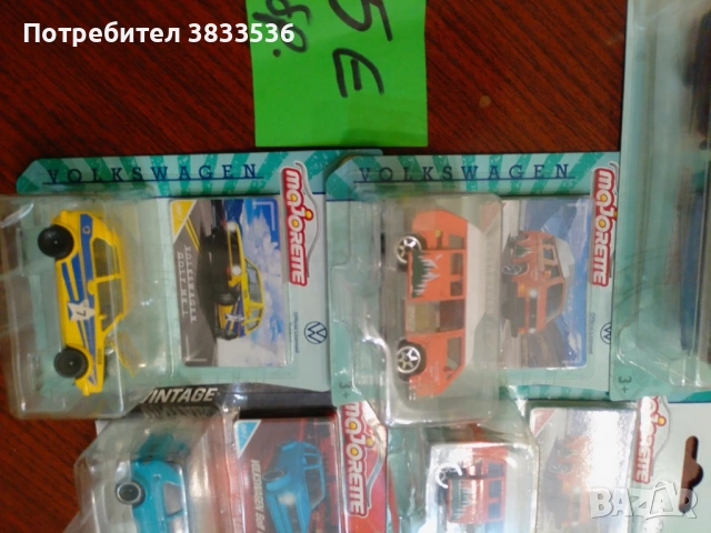 Majorette колички ретро Volkswagen модели, снимка 4 - Колекции - 53636771