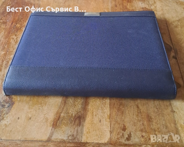 папка за документи класьор с 4 ринга син с цип кожа с полиестер Марксман Marksman А4 , снимка 8 - Ученически пособия, канцеларски материали - 52554618