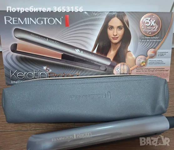 Преса за коса Remington S8598 Keratin Protect Intelligent, снимка 2 - Друга електроника - 55742969