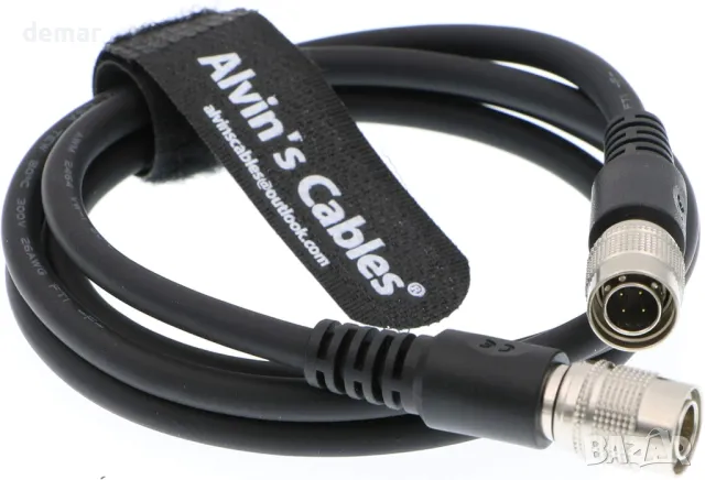 Alvin's Cables 4 Pin Hirose мъжки към мъжки захранващ кабел за звукови устройства миксери 1M, снимка 4 - Други - 47447798