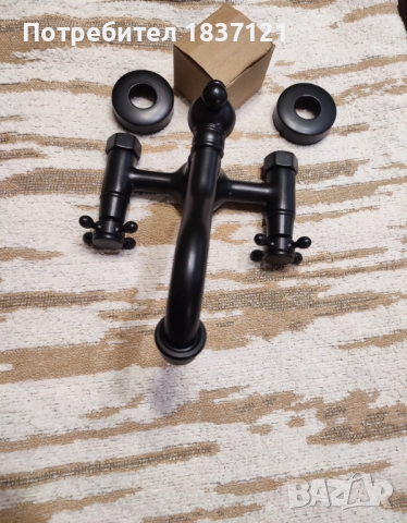 Ретро черен смесител, снимка 4 - Смесители - 52569628