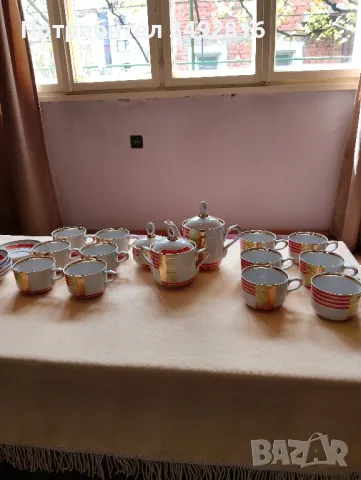Много красив руски сервиз за чай , снимка 3 - Антикварни и старинни предмети - 50166934
